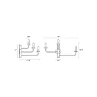 Sonneman 4540.25 180W Satin Black Wall Sconce