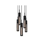 Sonneman 4941.97-5 5 Lights Textured Black 60W Urban Edge Pendant