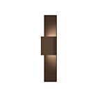Sonneman 7108.72-WL 1 Light Textured Bronze 21W Flat Box Up/Down LED Panel Sconce