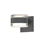 Sonneman 7302.FH.FH.74-WL 2 Lights Textured Gray 20W REALS Up/Down LED Sconce