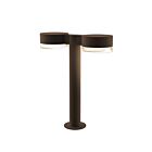 Sonneman 7306.PC.FH.72-WL 2 Lights Textured Bronze 40W REALS LED Double Bollard