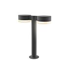 Sonneman 7306.PC.FW.74-WL 2 Lights Textured Gray 40W REALS LED Double Bollard