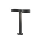 Sonneman 7306.PC.PL.74-WL 2 Lights Textured Gray 40W REALS LED Double Bollard