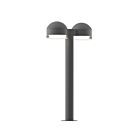 Sonneman 7307.DC.FH.74-WL 2 Lights Textured Gray 40W REALS LED Double Bollard