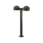 Sonneman 7307.DC.FW.74-WL 2 Lights Textured Gray 40W REALS LED Double Bollard