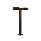 Sonneman 7307.PC.DL.72-WL 2 Lights Textured Bronze 40W REALS LED Double Bollard