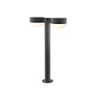 Sonneman 7307.PC.DL.74-WL 2 Lights Textured Gray 40W REALS LED Double Bollard