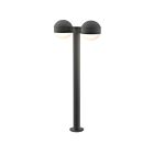 Sonneman 7308.DC.DL.74-WL 2 Lights Textured Gray 40W REALS LED Double Bollard