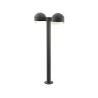 Sonneman 7308.DC.FH.74-WL 2 Lights Textured Gray 40W REALS LED Double Bollard
