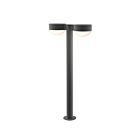 Sonneman 7308.PC.DL.74-WL 2 Lights Textured Gray 40W REALS LED Double Bollard