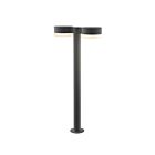 Sonneman 7308.PC.FW.74-WL 2 Lights Textured Gray 40W REALS LED Double Bollard
