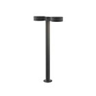 Sonneman 7308.PC.PL.74-WL 2 Lights Textured Gray 40W REALS LED Double Bollard