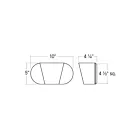 Sonneman 7530.98 15W Textured White LED Wall Sconce