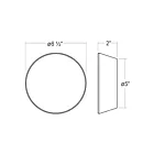 Sonneman 7545.98W 7W Textured White LED Wall Sconce