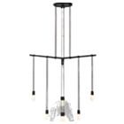 Sonneman S1C24K-JR18XX28-RP02 6-Lights 12W Satin Black Chandelier