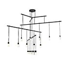 Sonneman S1D36K-JR18XX12-RP02 15-Lights 30W Satin Black Chandelier