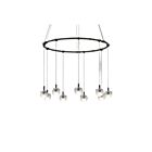 Sonneman S1E24K-JC06XX18-CL03 9-Lights 45W Satin Black Chandelier