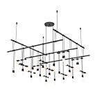 Sonneman S1H36K-RR180612-SC02 7-Lights 14W Satin Black Chandelier