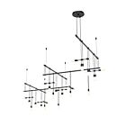 Sonneman S1K36K-JR180612-SC02 7-Lights 14W Satin Black Chandelier