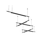 Sonneman S1K36K-JR1806XX-LB24 5-Lights 10W Satin Black Chandelier