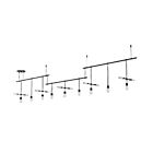 Sonneman S1P36K-JR180662-SC01 4-Lights 8W Satin Black Chandelier