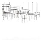 Sonneman SLS0162 543-Lights 543W Satin Black Chandelier
