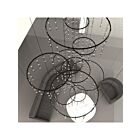 Sonneman SLS0163 300-Lights 300W Satin Black Chandelier