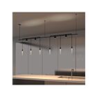 Sonneman SLS0164 8-Lights Satin Black Chandelier