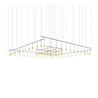 Sonneman SLS0166 3W Satin Black Chandelier