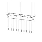 Sonneman SLS1145 16-Lights 32W Satin Black Chandelier