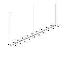Sonneman SLS1156 20-Lights 100W Satin Black Chandelier