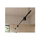 Sonneman SLS1159 3-Lights 24W Satin Black Chandelier