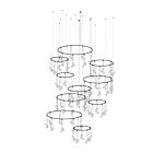 Sonneman SLS1168 177-Lights 354W Satin Black Chandelier
