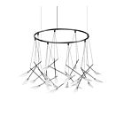 Sonneman SLS1169 24-Lights 72W Satin Black Chandelier