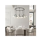 Sonneman SLS1169 24-Lights 72W Satin Black Chandelier