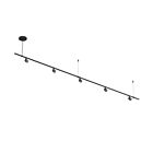 Sonneman SLS1284 5-Lights 25W Satin Black Chandelier
