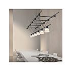 Sonneman SLS1285 6-Lights 48W Satin Black Chandelier