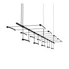 Sonneman SLS1310 15-Lights 90W Satin Black Chandelier