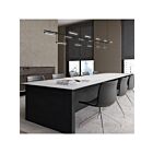 Sonneman SLS1310 15-Lights 90W Satin Black Chandelier