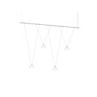 Sonneman SLS4244-W 4-Lights 15W Satin White Chandelier