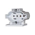 Satco 80-2350 2G7-2 Fluorescent Lamp Holder, Horizontal Mount with Two Hole