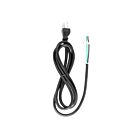 Satco 90-2208 Black 6' Heavy Duty Cord Set