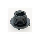 Satco 90-328 Black 1 and 8 Male Plastic Bushing