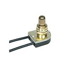 Satco 90-501 Brass Plated On-Off Metal Rotary Switch