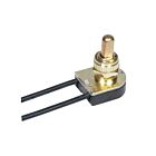 Satco 90-508 Brass Plated On-Off Metal Push Switch
