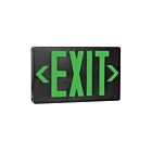 Tcp 22744BK Exit Sign Black/Green AC Only
