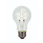 Tcp FSA19SNOWBD 0.3W LED A19 Snowflake Base Down Bulb
