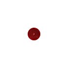 Techspan 716042B Red Round Reflector (Pack of 10)