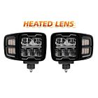 Techspan 725502-PR Black LED Snow Plow Light with Turn Signal Light 1 Pair