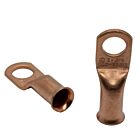 Techspan 762445C Copper Lugs Straight with Hole (Pack of 100)